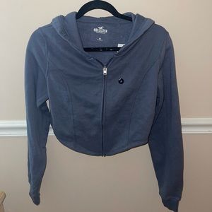 Hollister Crop Corset Full Zip Hoodie